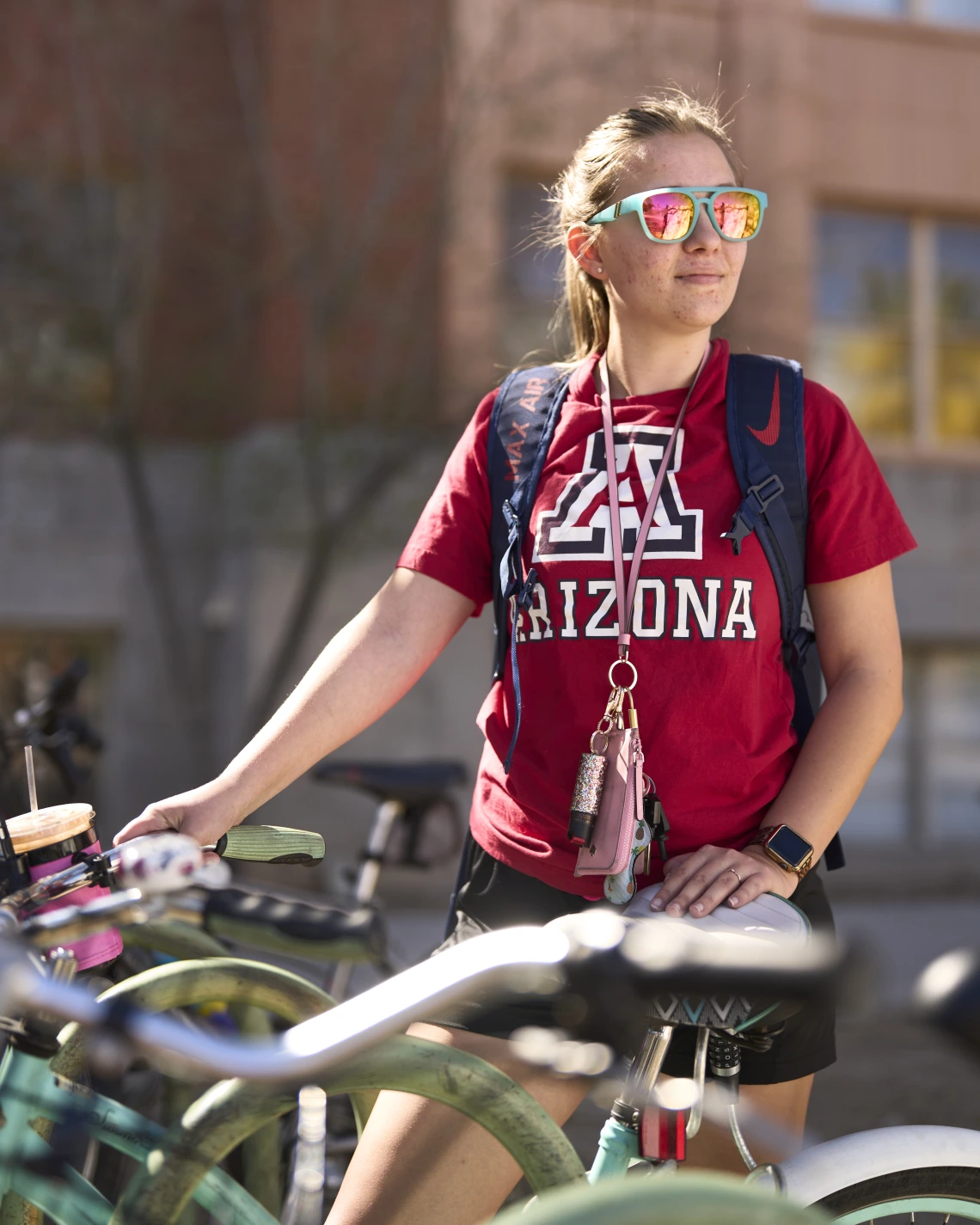 student with sunglasses on 
