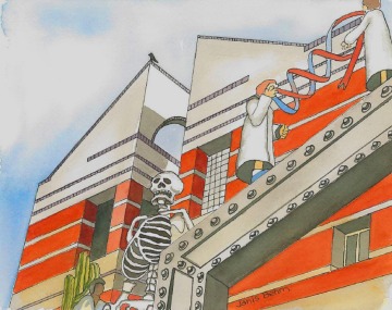 Painting of Chemistry Building, by Janis Behm